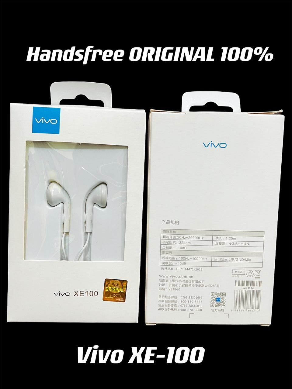 HEADSET VIVO XE100 ORIGINAL 100%